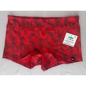 Wodbottom NWT Women’s Red Reflective Camo Activewear shorts - size XXXL
